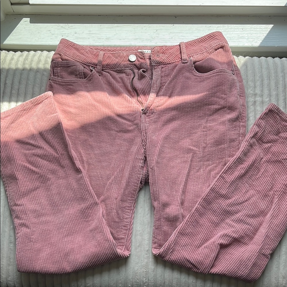 PacSun Pink Corduroy Straight Leg Jeans
